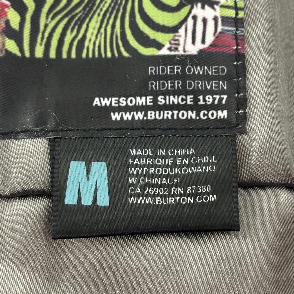 Burton Recruit Dryride Snowboard Jacket Womens M Maroon Red‎ Zip Hooded Pockets